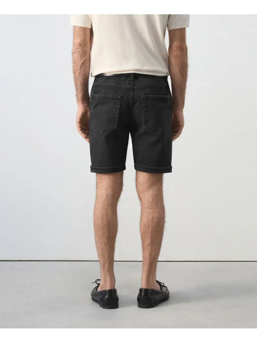 Шорты-бермуды slim fit с манжетами, модель Slim-Fit Cuffed 9.45" Bermuda Shorts MANGO — изображение 7 из 8