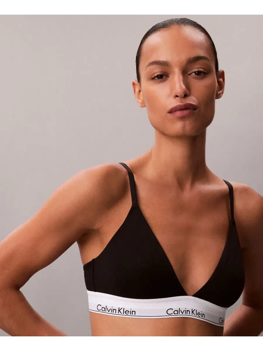 Комплект бюстгальтера и трусов бикини Calvin Klein — изображение 1 из 4, черный