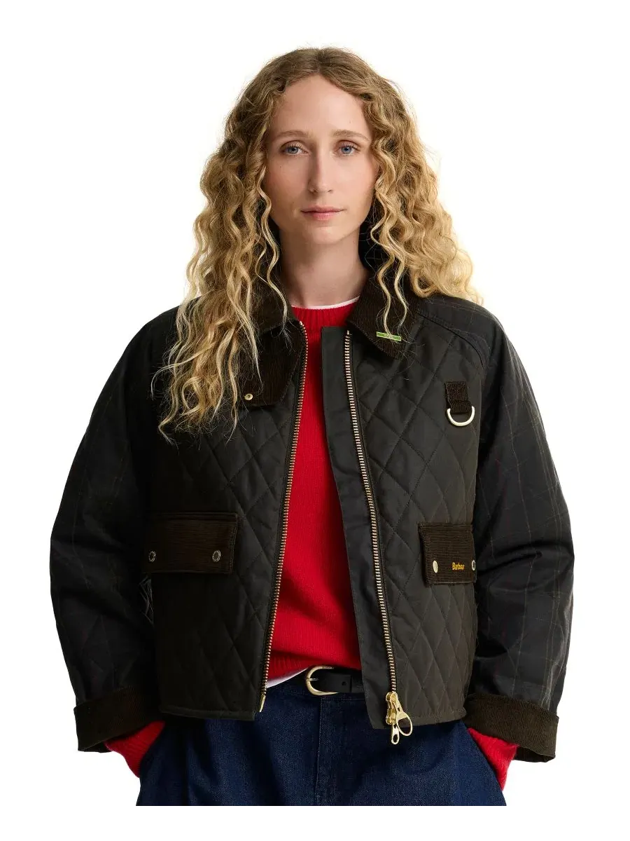 Женский стеганый жакет из вощеного хлопка Tartan Icon Wax Quilt Jacket Barbour