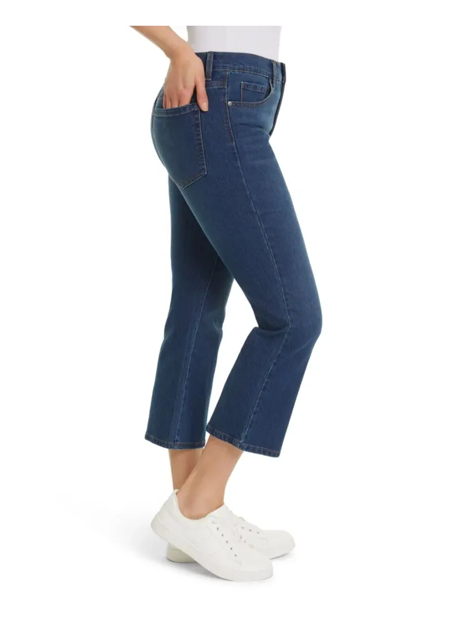 Джинсы клеш укороченные с завышенной посадкой Kick Flare Cropped Gloria Vanderbilt, Louisville — изображение 2 из 3