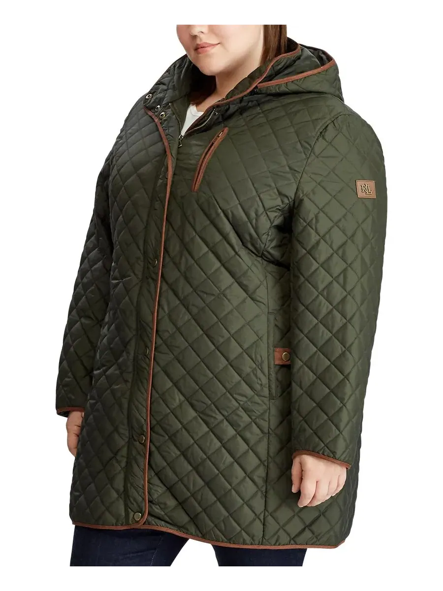 Пальто с капюшоном и стеганым узором Lauren Ralph Lauren, Litchfield Loden