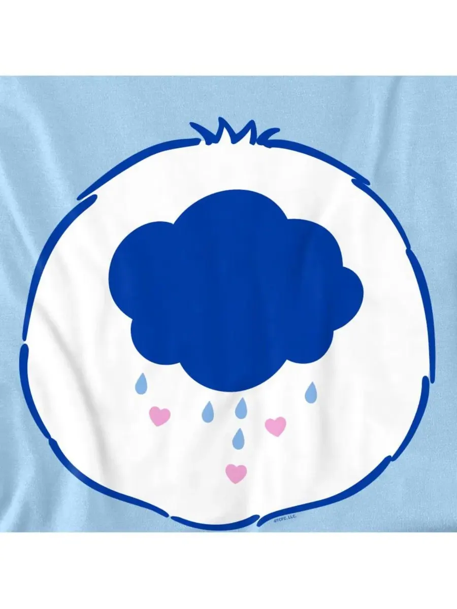 Футболка с принтом Grumpy Belly Care Bears — изображение 3 из 3, светлый синий