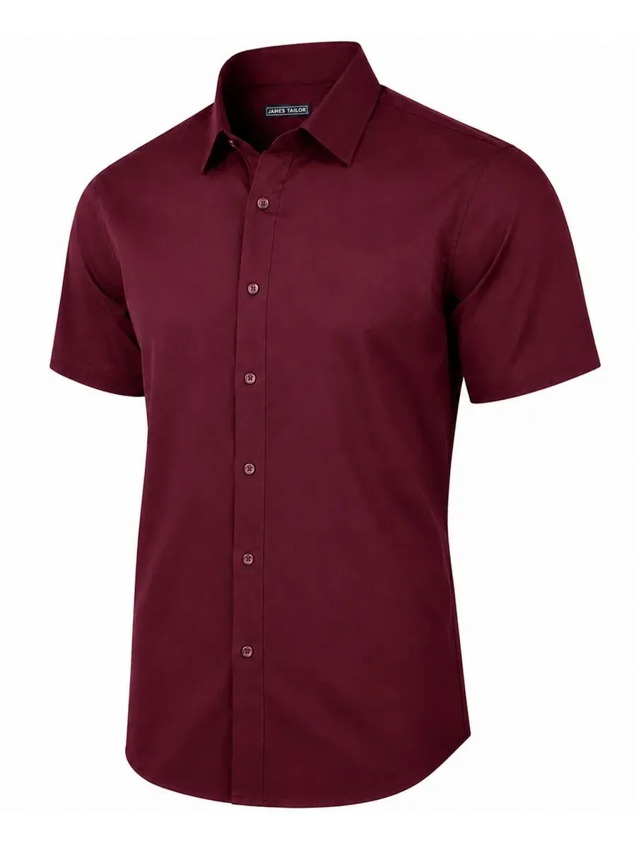 Рубашка с коротким рукавом Slim Fit James Tailor