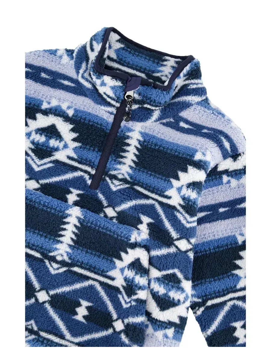Куртка-худи из флиса Aztec Deux par Deux — изображение 6 из 6, синий