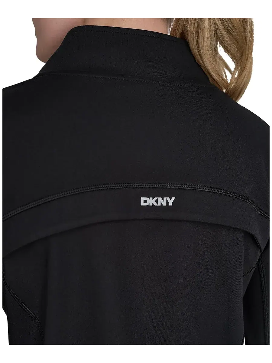 Женская компрессионная куртка Balance на молнии DKNY Sport — изображение 5 из 6, черный
