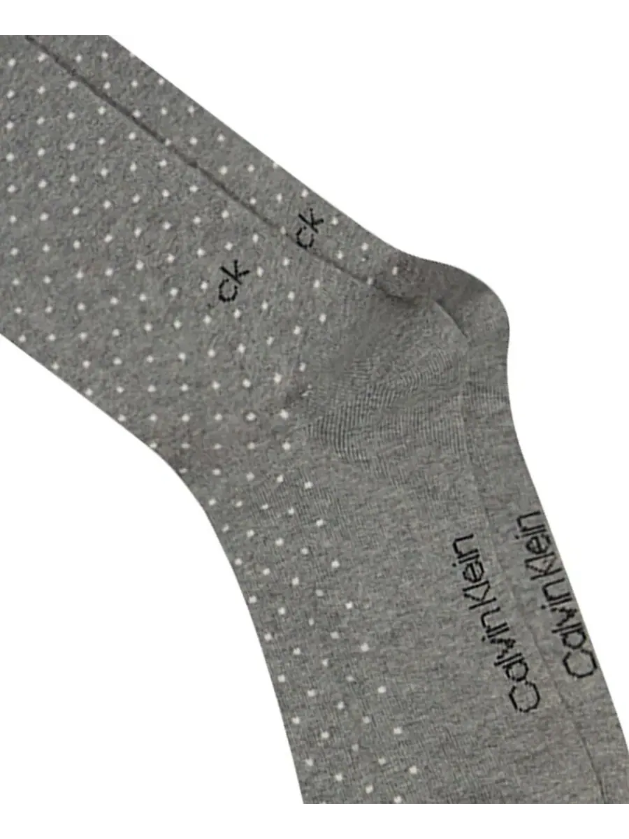 Мужские хлопковые носки средней высоты, комплект из 4 штук Calvin Klein — изображение 8 из 11