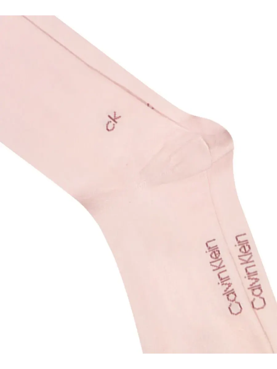 Мужские хлопковые носки средней высоты, комплект из 4 штук Calvin Klein — изображение 9 из 11