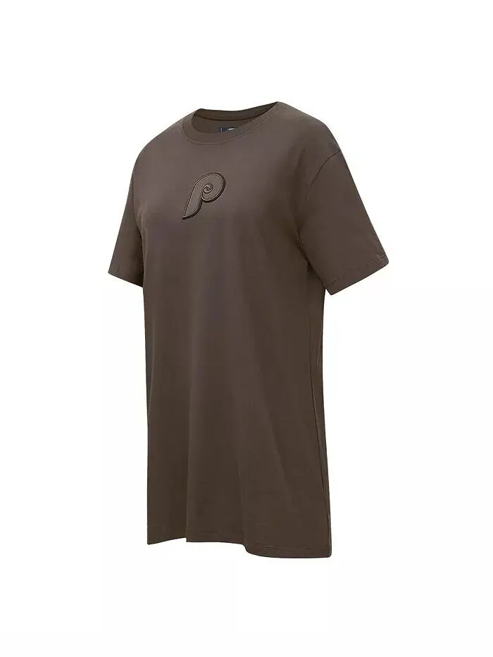 Женское коричневое платье-футболка Philadelphia Phillies Neutral Pro Standard — изображение 4 из 4