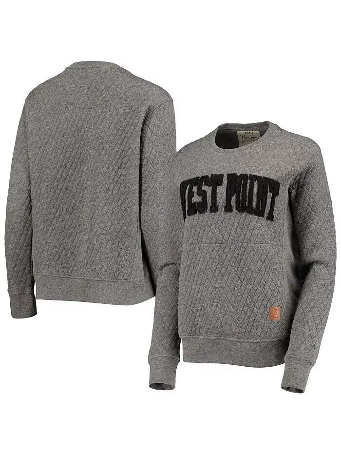 Женская стеганая толстовка-пуловер Heather Charcoal Army Black Knights Moose Pressbox — изображение 1 из 5
