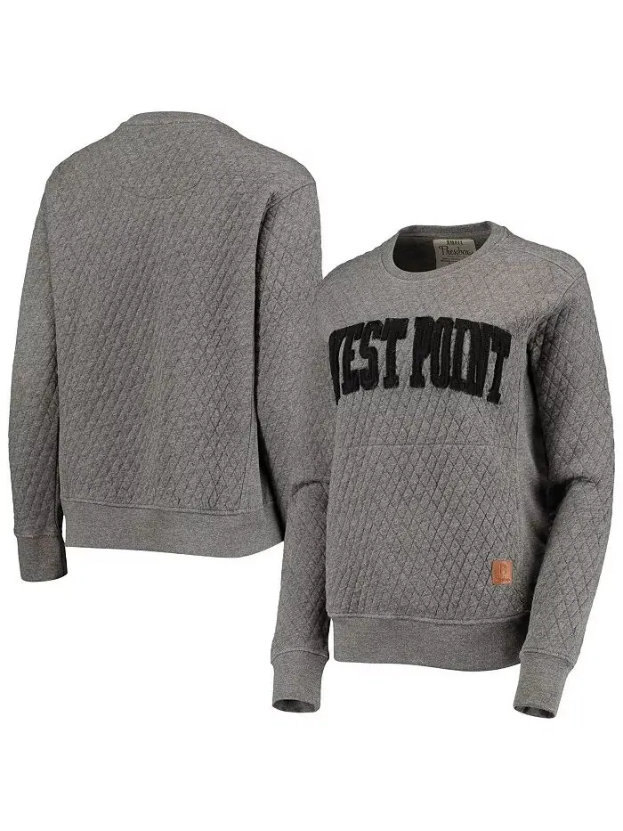 Женская стеганая толстовка-пуловер Heather Charcoal Army Black Knights Moose Pressbox — изображение 2 из 5