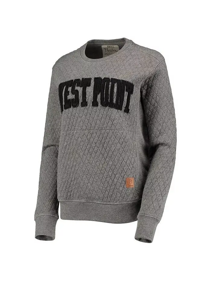 Женская стеганая толстовка-пуловер Heather Charcoal Army Black Knights Moose Pressbox — изображение 3 из 5