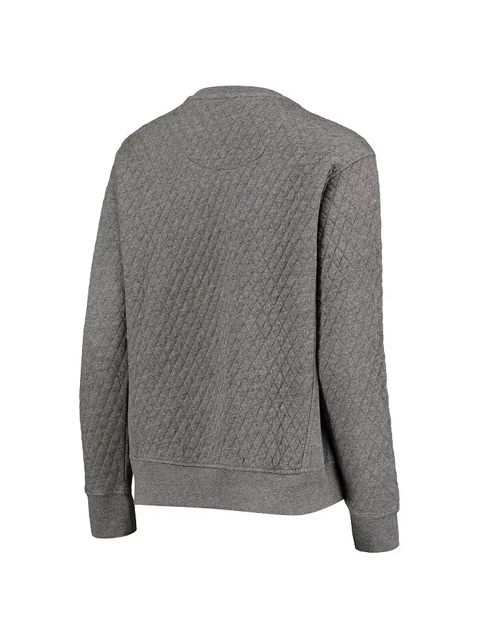 Женская стеганая толстовка-пуловер Heather Charcoal Army Black Knights Moose Pressbox — изображение 4 из 5