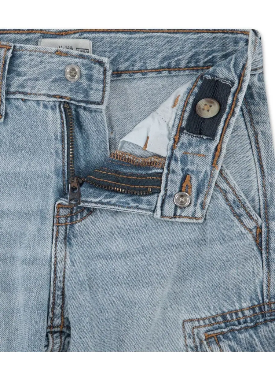 Детские джинсы-карго свободного кроя для мальчиков 2T-5T Abercrombie Kids — изображение 3 из 5, синий