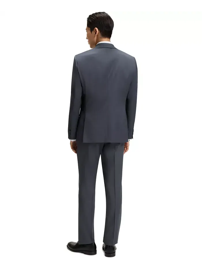 BOSS by Men's Virgin-Wool Serge Suit Jacket – Жакет мужской костюмный из чистой шерсти саржевого — изображение 3 из 4