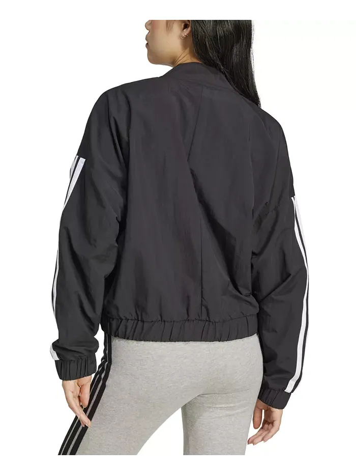 Куртка Adidas Essential 3-Stripes — изображение 2 из 5, черный/белый