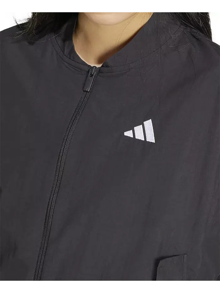 Куртка Adidas Essential 3-Stripes — изображение 4 из 5, черный/белый