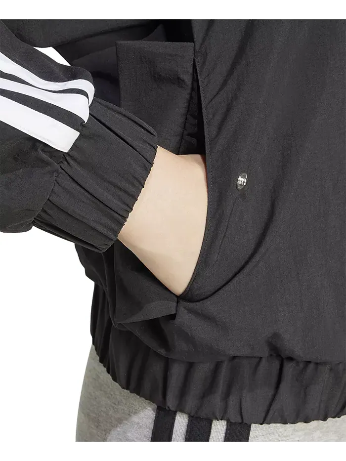 Куртка Adidas Essential 3-Stripes — изображение 5 из 5, черный/белый