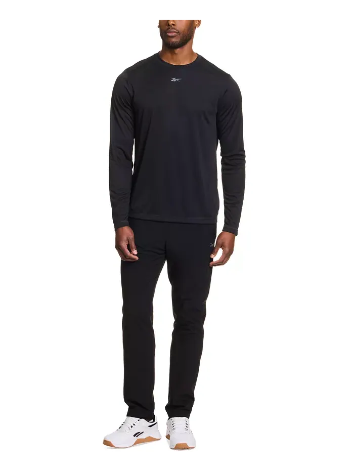 Мужская футболка с длинным рукавом Tech и логотипом Crewneck Reebok — изображение 3 из 3, черный