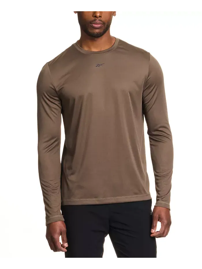 Мужская футболка с длинным рукавом Tech и логотипом Crewneck Reebok