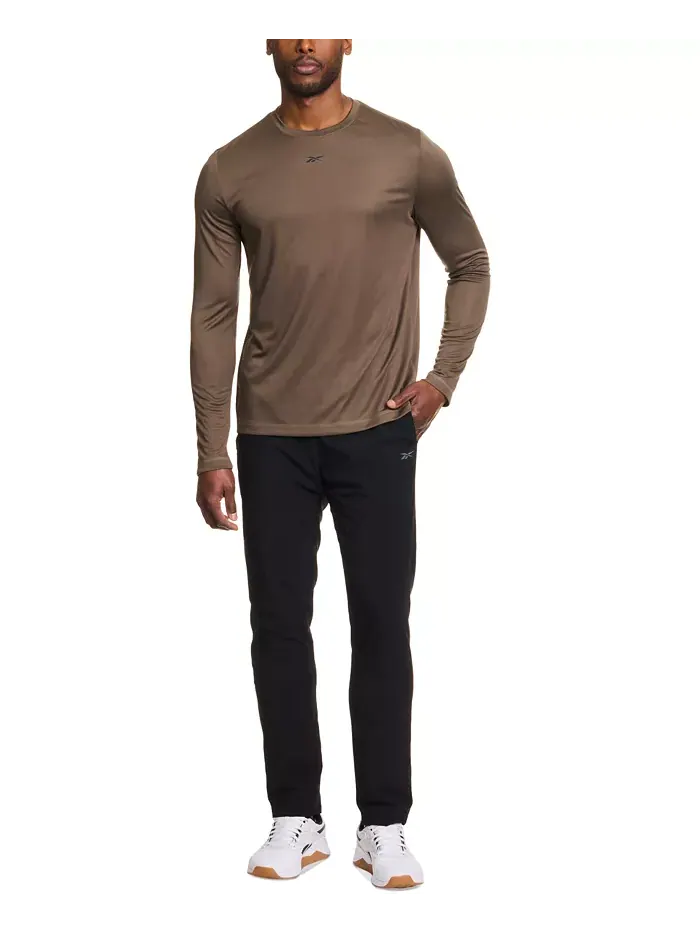 Мужская футболка с длинным рукавом Tech и логотипом Crewneck Reebok — изображение 3 из 3, зеленый