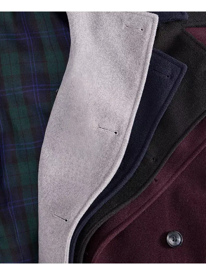 Мужское двубортное пальто классического кроя Tommy Hilfiger — изображение 6 из 7, черный