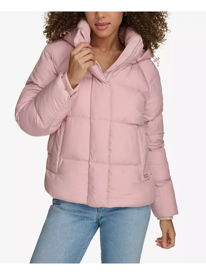 Женская стеганая куртка с капюшоном Puffer Levi's — изображение 1 из 14, мавент