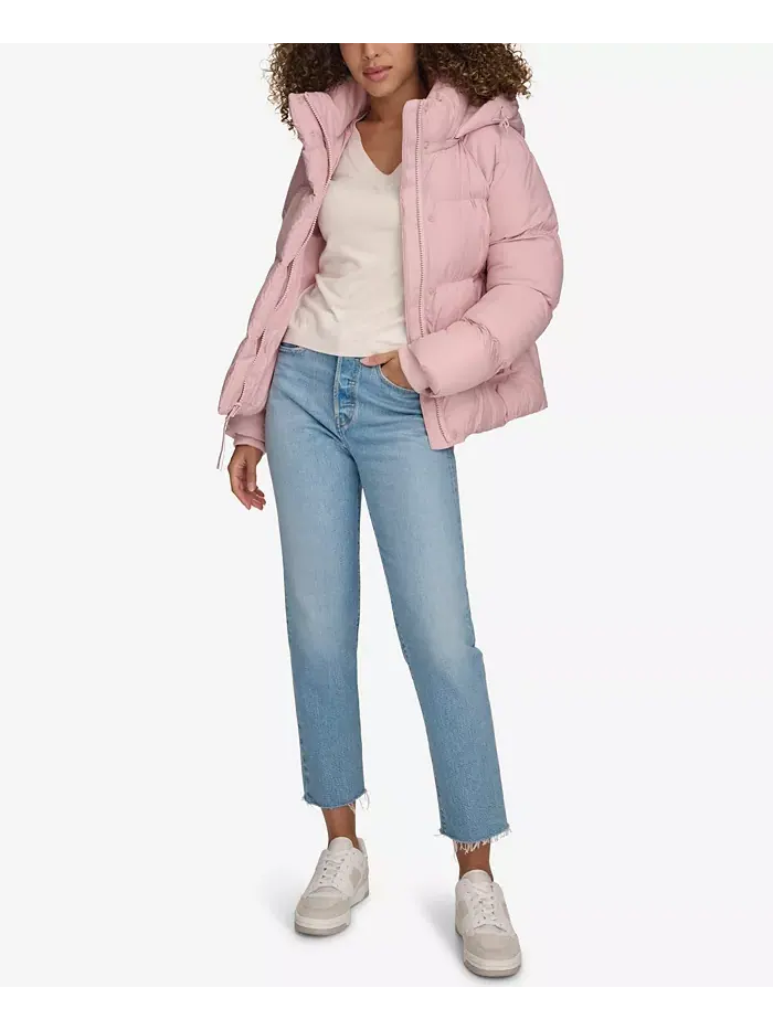 Женская стеганая куртка с капюшоном Puffer Levi's — изображение 5 из 14, мавент