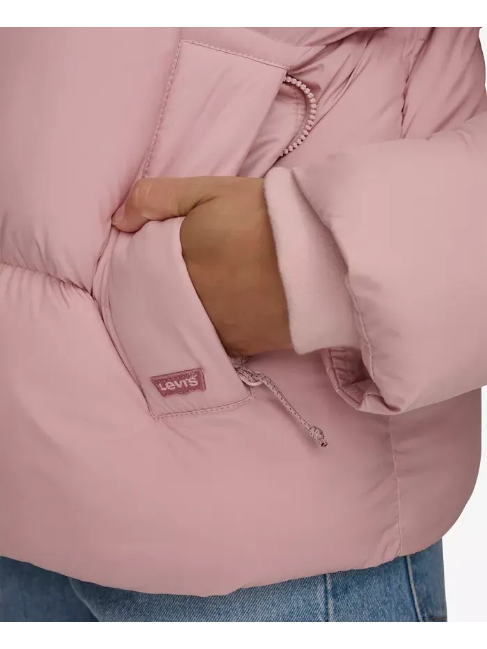 Женская стеганая куртка с капюшоном Puffer Levi's — изображение 6 из 14, мавент
