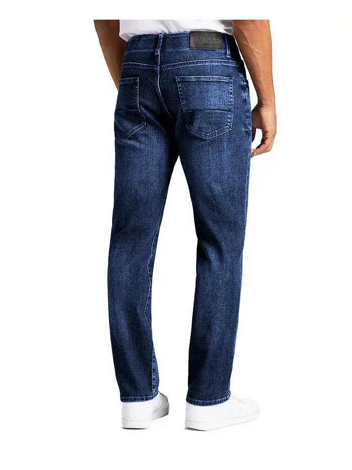 Мужские джинсы Flex Stretch Slim Straight Blu Rock — изображение 2 из 3, черный