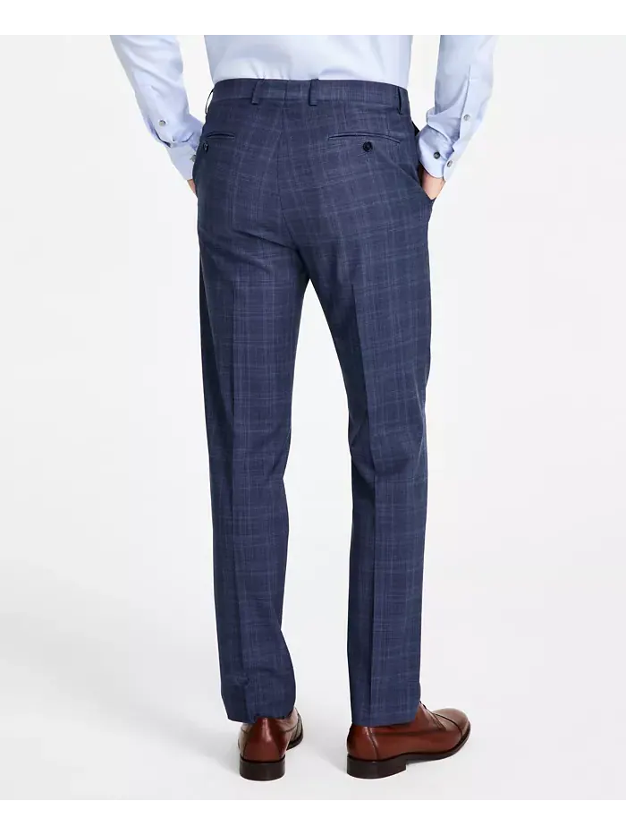 Мужские классические брюки Slim-Fit из шерстяной смеси Calvin Klein — изображение 4 из 7, синий