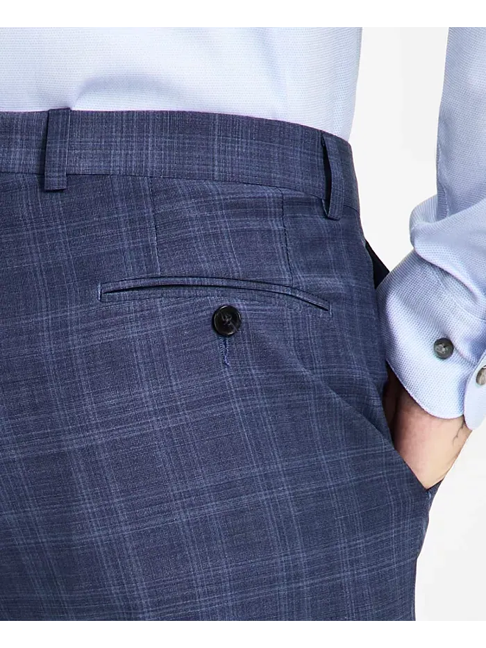 Мужские классические брюки Slim-Fit из шерстяной смеси Calvin Klein — изображение 7 из 7, синий
