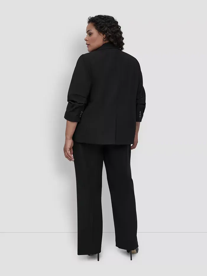 Куртка Madison больших размеров с рукавами 3/4 DKNY — изображение 2 из 5, черный