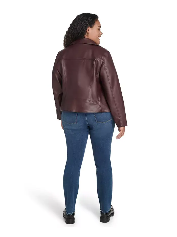 Мотоциклетная куртка больших размеров с длинным рукавом Levi's — изображение 5 из 5, бордовый