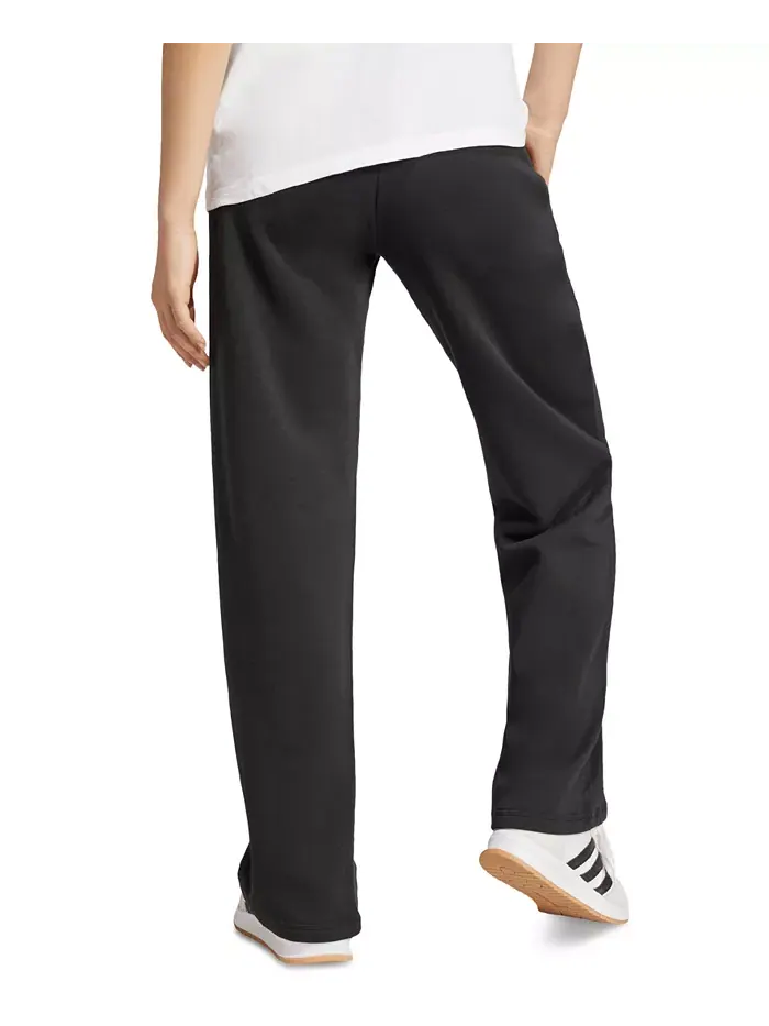 Женские брюки Essentials Feel Cozy Mid-Rise с открытым низом Adidas — изображение 5 из 5, черный