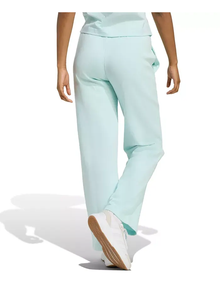 Женские брюки Essentials Feel Cozy Mid-Rise с открытым низом Adidas — изображение 5 из 5, зеленый