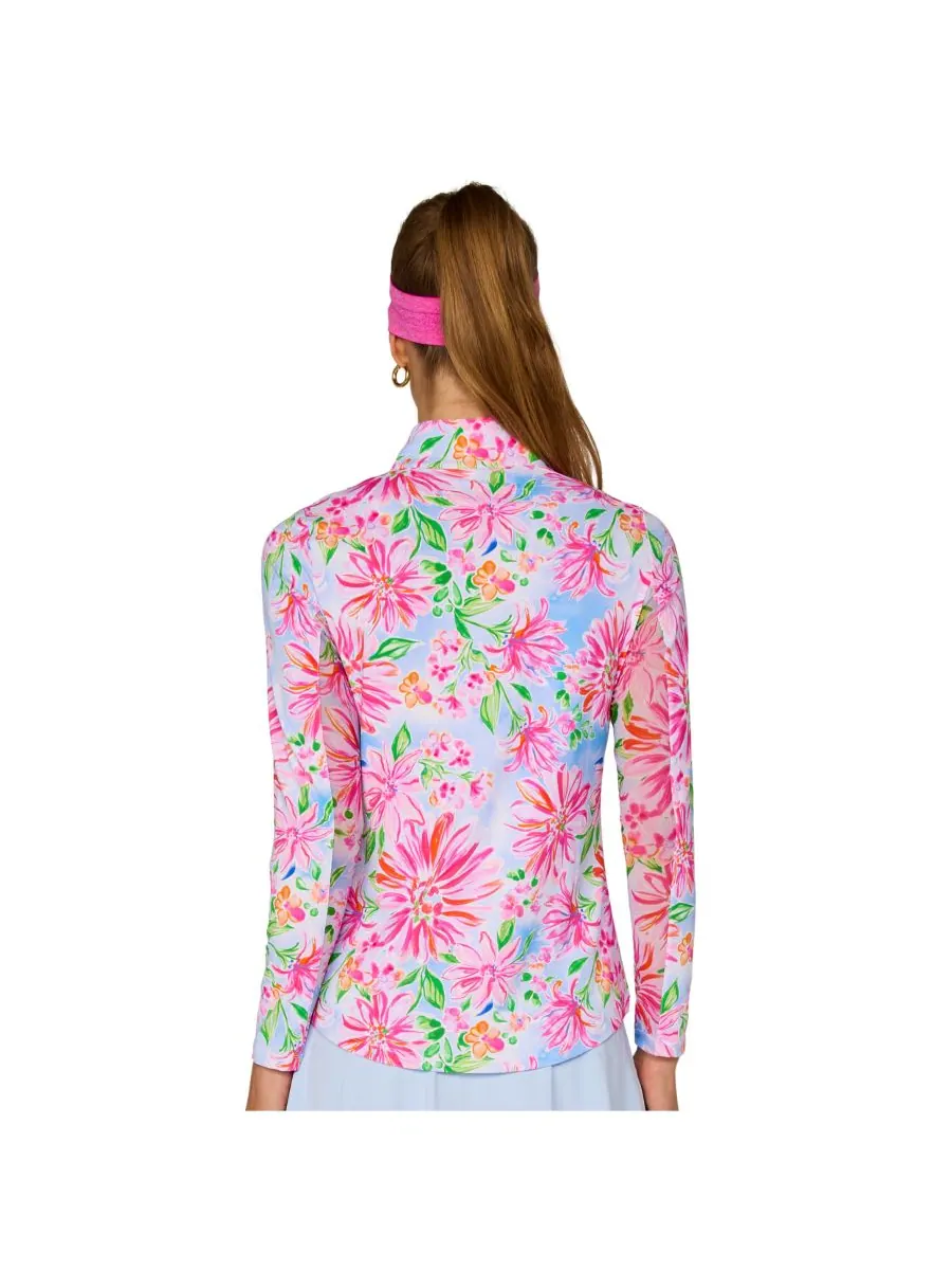 Топ с длинными рукавами и воротником-стойкой от G Lifestyle G Lifestyle Clothing, Flower garden — изображение 3 из 4