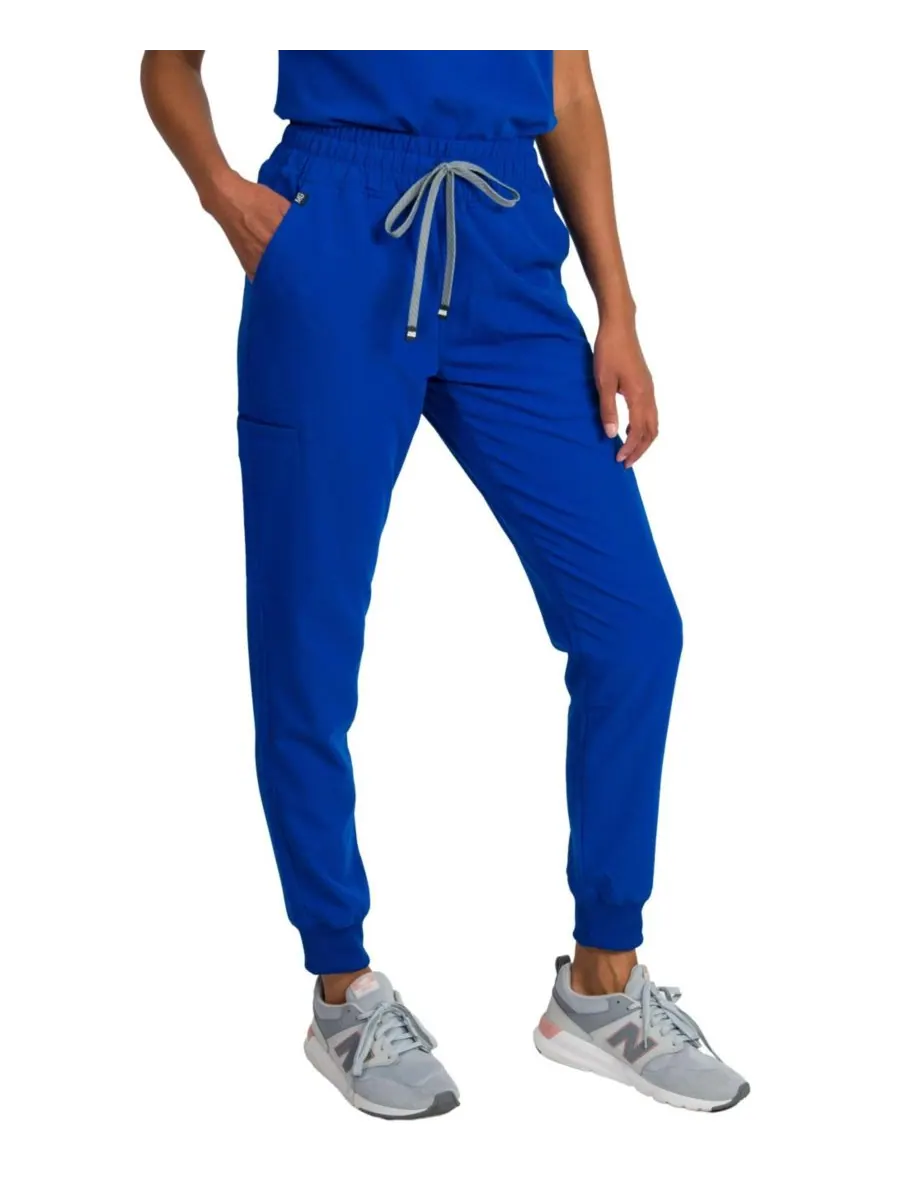 Женские спортивные брюки Madison Mid-rise Slim Jogger Scrub Pant Medgear — изображение 1 из 3, королевский синий