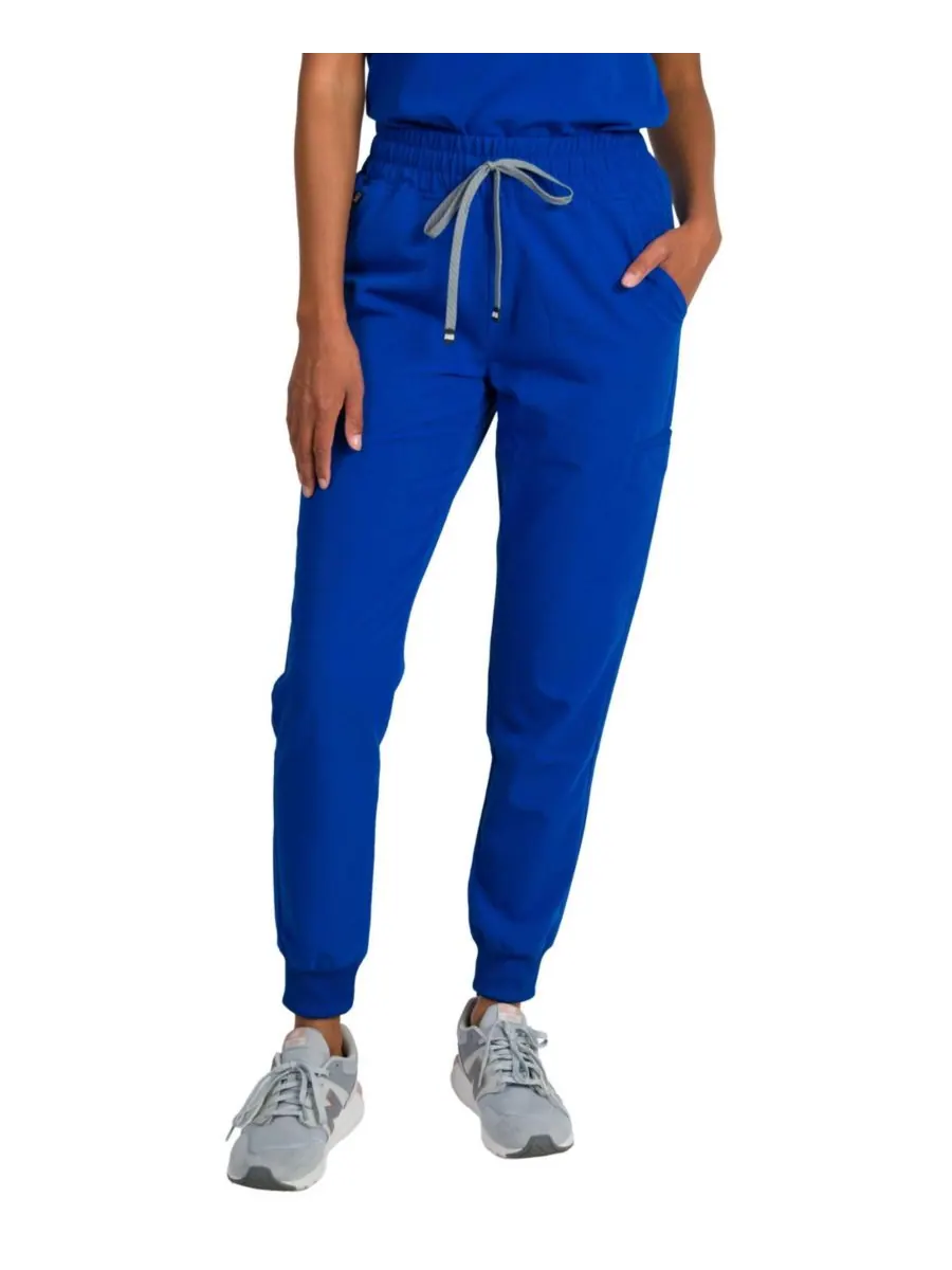 Женские спортивные брюки Madison Mid-rise Slim Jogger Scrub Pant Medgear — изображение 3 из 3, королевский синий