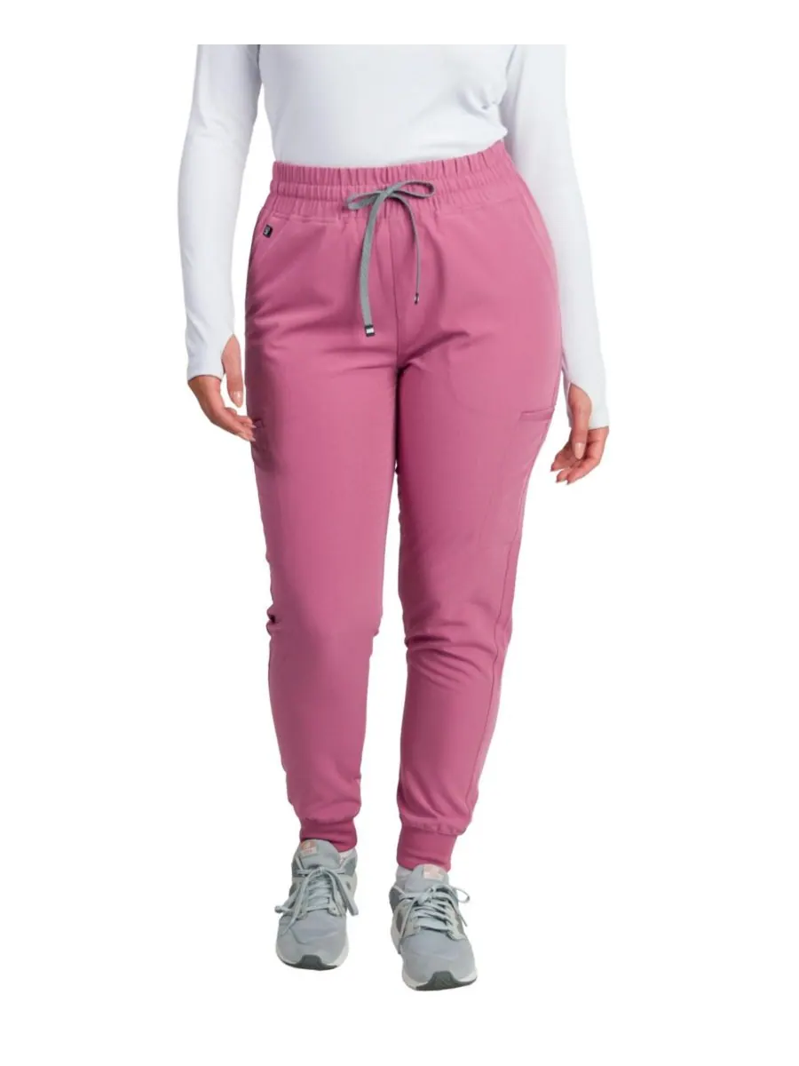 Женские спортивные брюки Madison Mid-rise Slim Jogger Scrub Pant Medgear — изображение 1 из 3, сирень