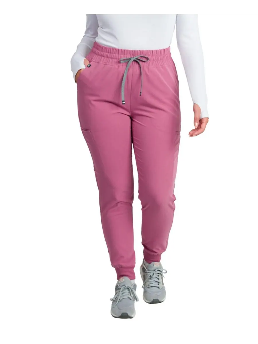 Женские спортивные брюки Madison Mid-rise Slim Jogger Scrub Pant Medgear — изображение 2 из 3, сирень