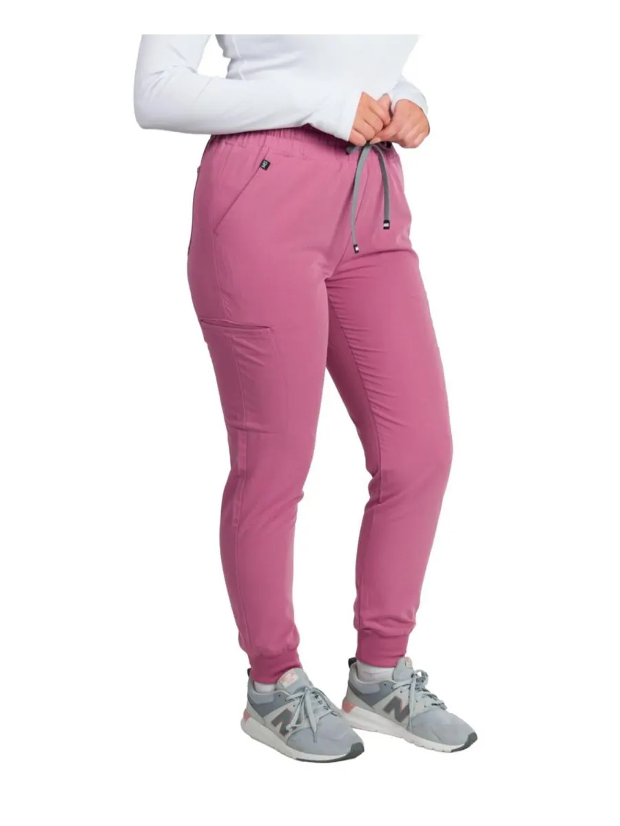Женские спортивные брюки Madison Mid-rise Slim Jogger Scrub Pant Medgear — изображение 3 из 3, сирень