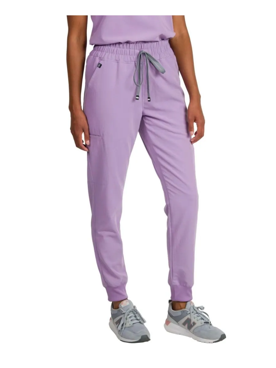 Женские спортивные брюки Madison Mid-rise Slim Jogger Scrub Pant Medgear — изображение 1 из 3, фиолетовый