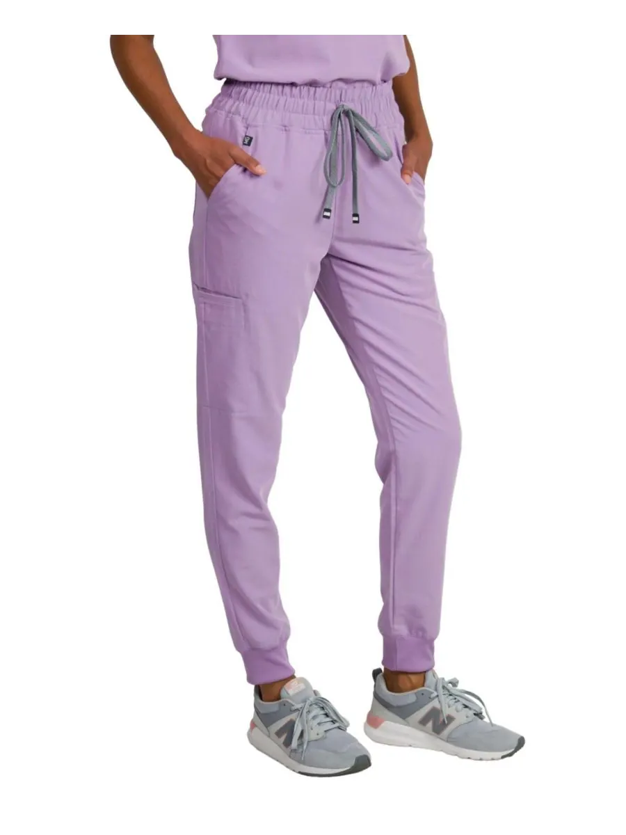 Женские спортивные брюки Madison Mid-rise Slim Jogger Scrub Pant Medgear — изображение 2 из 3, фиолетовый