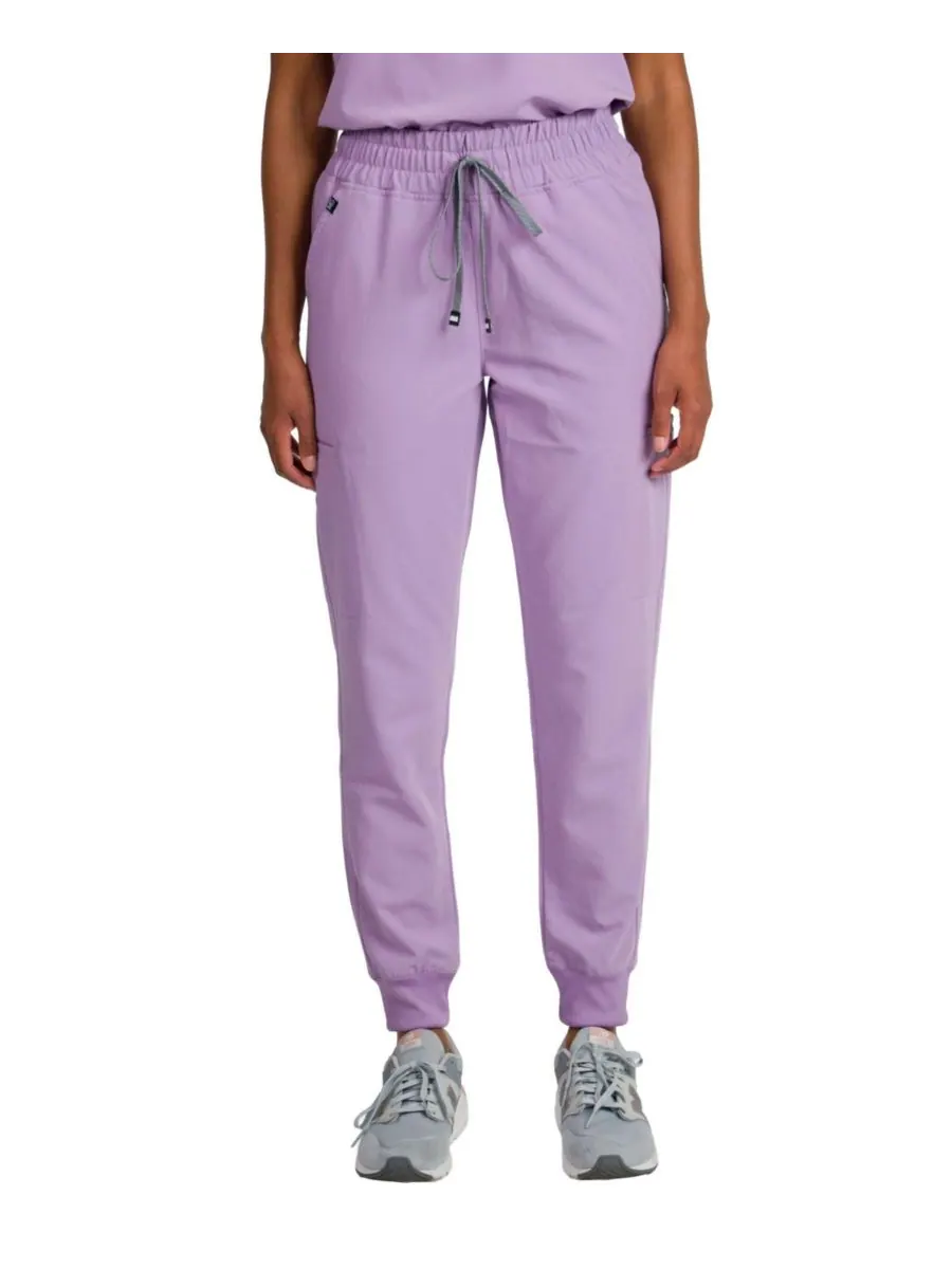 Женские спортивные брюки Madison Mid-rise Slim Jogger Scrub Pant Medgear — изображение 3 из 3, фиолетовый
