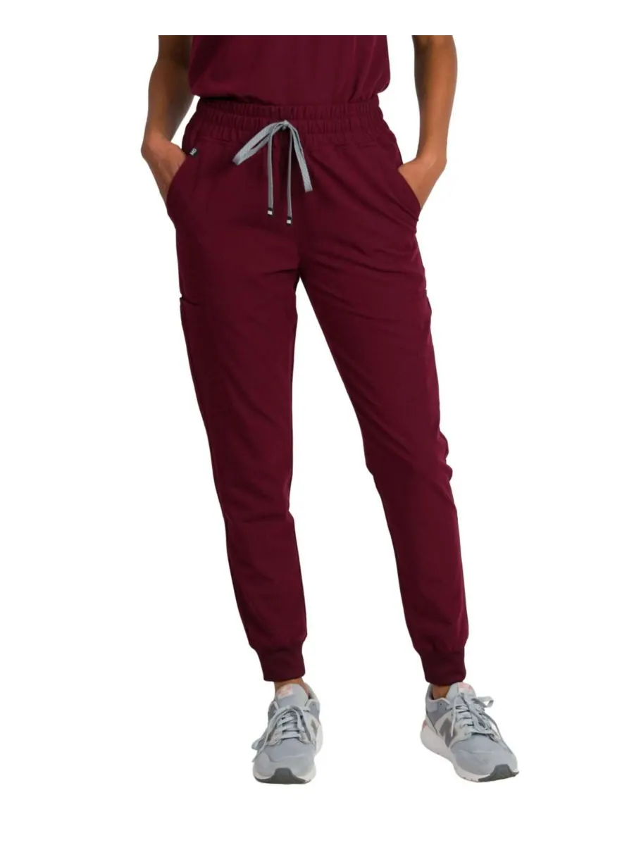 Женские спортивные брюки Madison Mid-rise Slim Jogger Scrub Pant Medgear — изображение 1 из 3, красный
