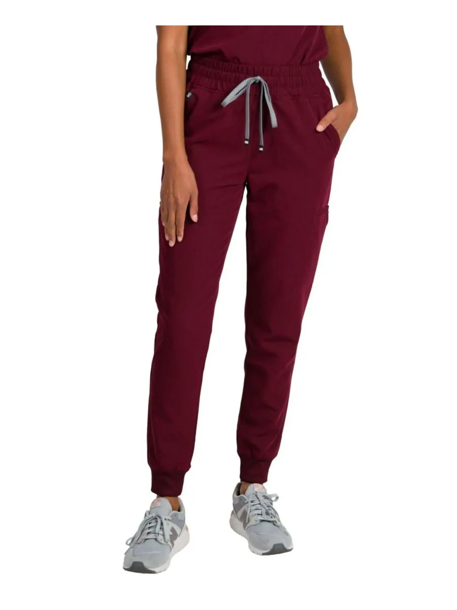 Женские спортивные брюки Madison Mid-rise Slim Jogger Scrub Pant Medgear — изображение 3 из 3, красный