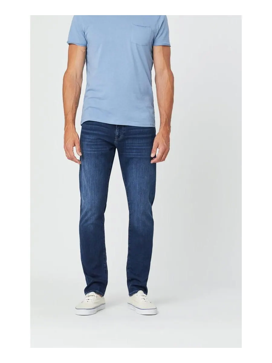 Мужские джинсы Jake Slim Leg Jeans темно-синего цвета, спортивный крой Mavi Jeans — синий