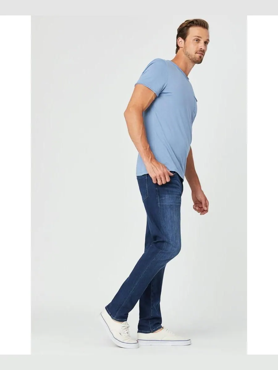 Мужские джинсы Jake Slim Leg Jeans темно-синего цвета, спортивный крой Mavi Jeans — изображение 3 из 5, темный индиго
