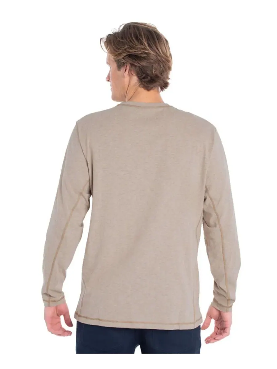 Мужская рубашка-поло Maverick Slub Henley Long Sleeve Shirt Legendary Whitetails, Thicket Heather — изображение 2 из 8