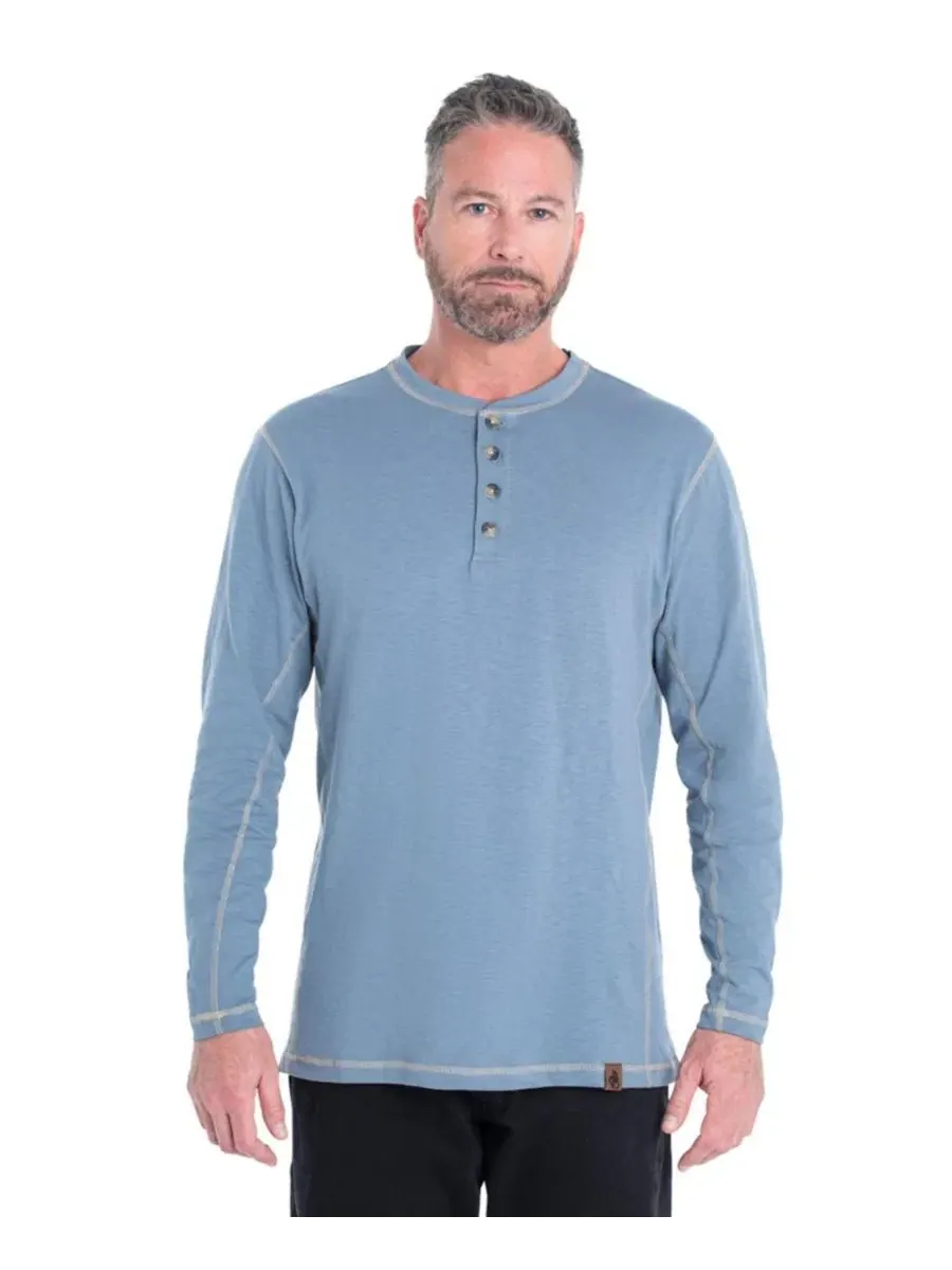 Мужская рубашка-поло с длинным рукавом из слабовой ткани Maverick Slub Henley Legendary Whitetails — изображение 1 из 8